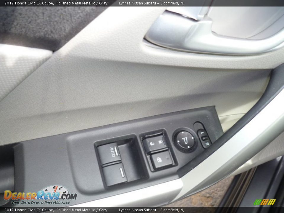 2012 Honda Civic EX Coupe Polished Metal Metallic / Gray Photo #12