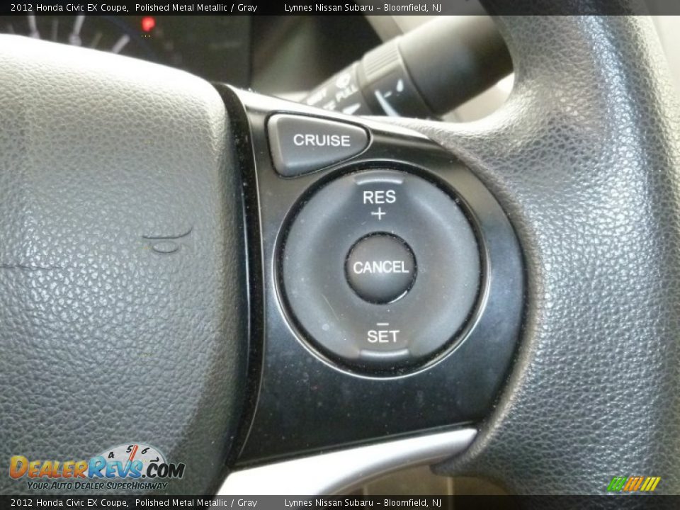 2012 Honda Civic EX Coupe Polished Metal Metallic / Gray Photo #15