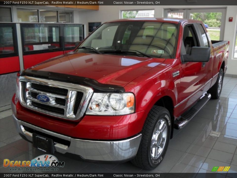 2007 Ford F150 XLT SuperCab Redfire Metallic / Medium/Dark Flint Photo #1