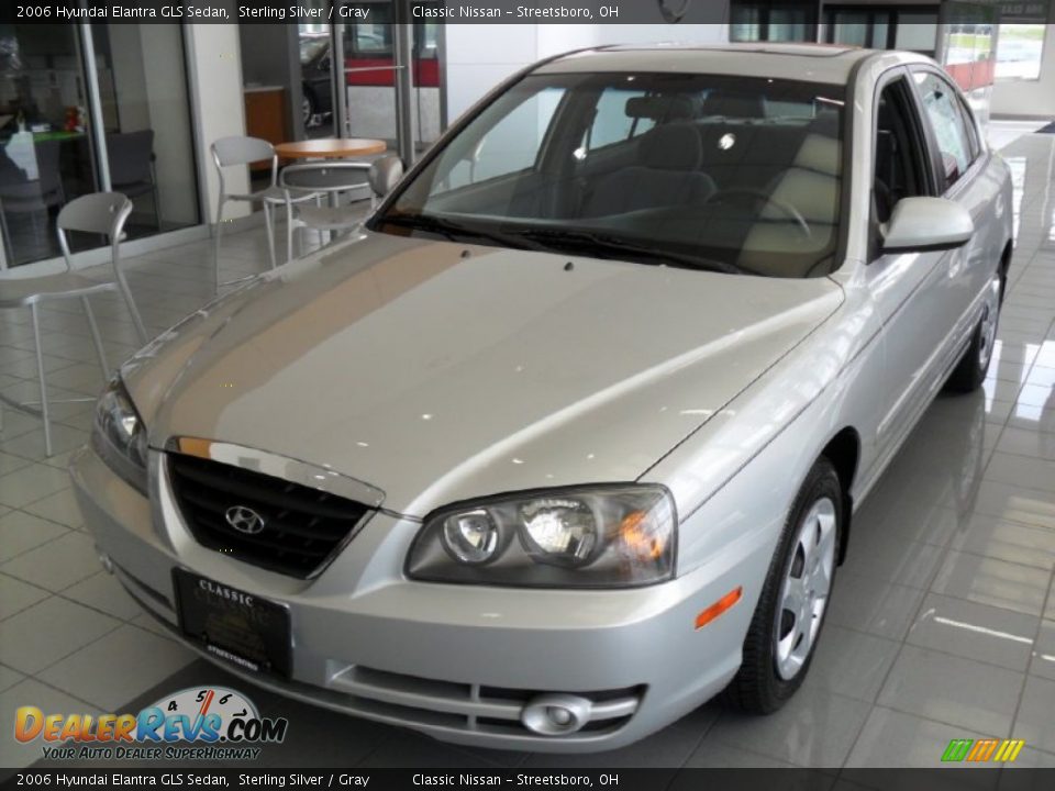 2006 Hyundai Elantra GLS Sedan Sterling Silver / Gray Photo #1
