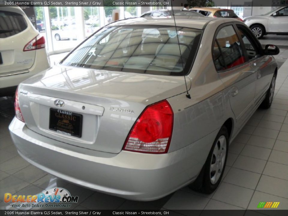 2006 Hyundai Elantra GLS Sedan Sterling Silver / Gray Photo #2