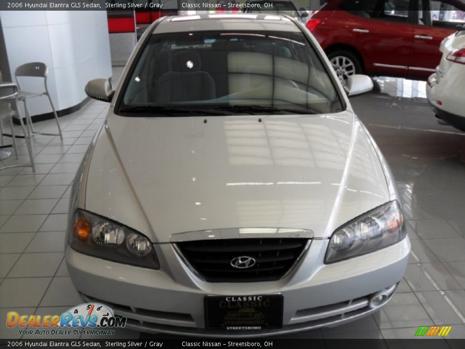 2006 Hyundai Elantra GLS Sedan Sterling Silver / Gray Photo #3