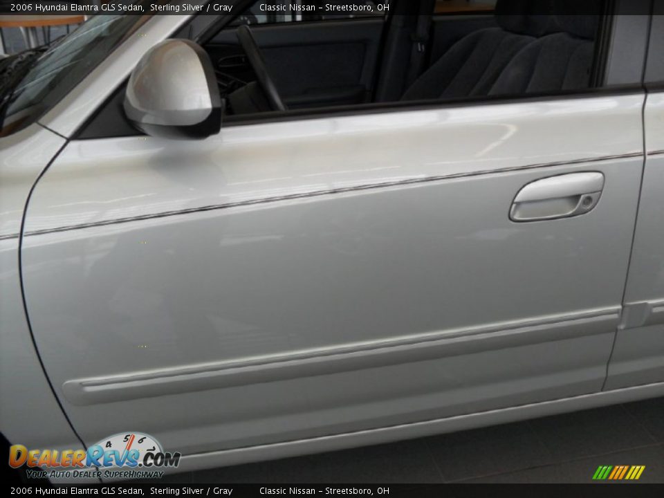 2006 Hyundai Elantra GLS Sedan Sterling Silver / Gray Photo #5