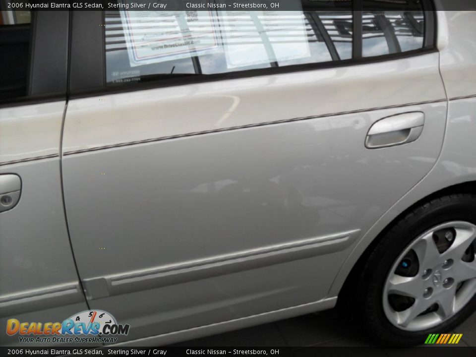 2006 Hyundai Elantra GLS Sedan Sterling Silver / Gray Photo #6