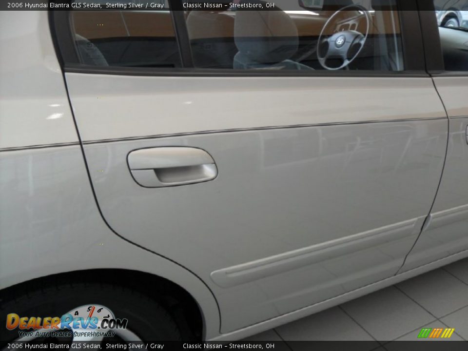 2006 Hyundai Elantra GLS Sedan Sterling Silver / Gray Photo #7