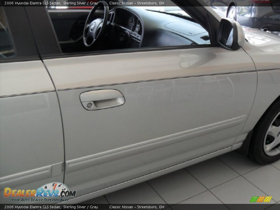 2006 Hyundai Elantra GLS Sedan Sterling Silver / Gray Photo #8