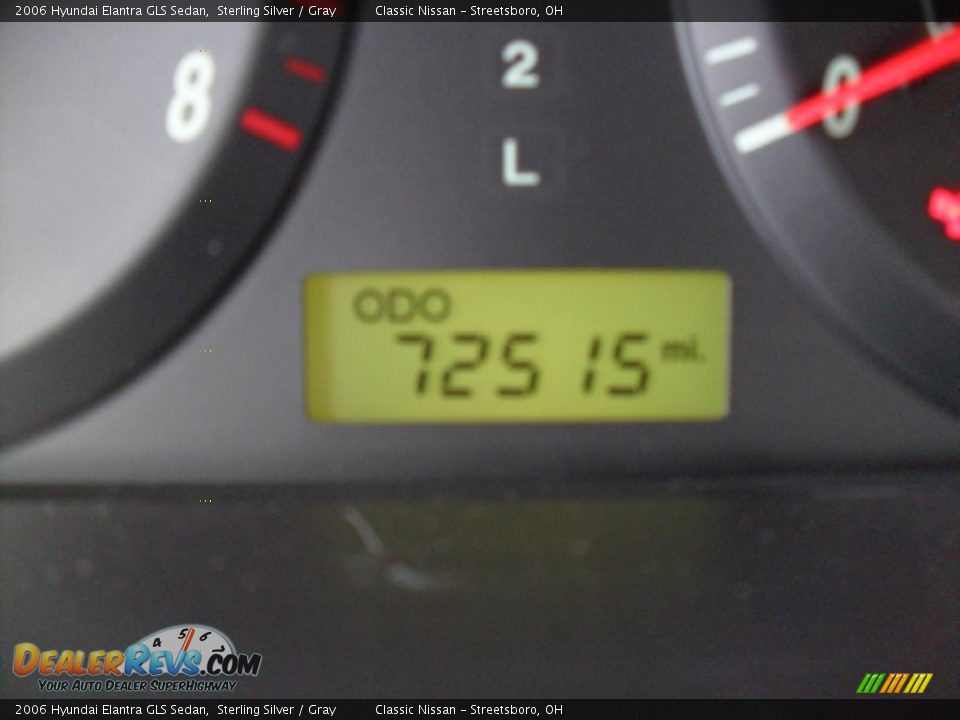 2006 Hyundai Elantra GLS Sedan Sterling Silver / Gray Photo #15