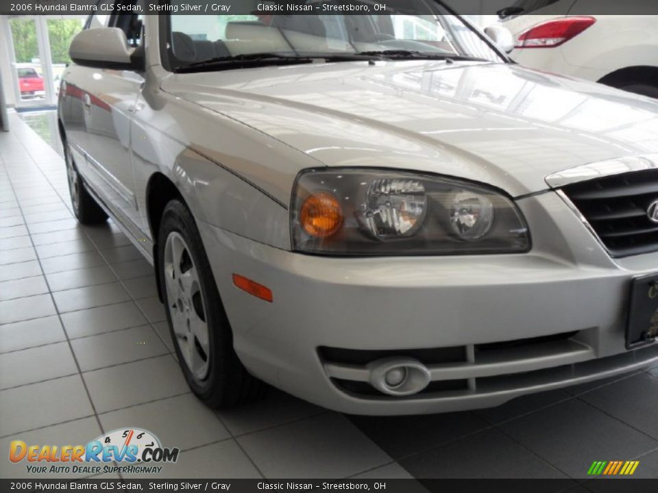 2006 Hyundai Elantra GLS Sedan Sterling Silver / Gray Photo #18