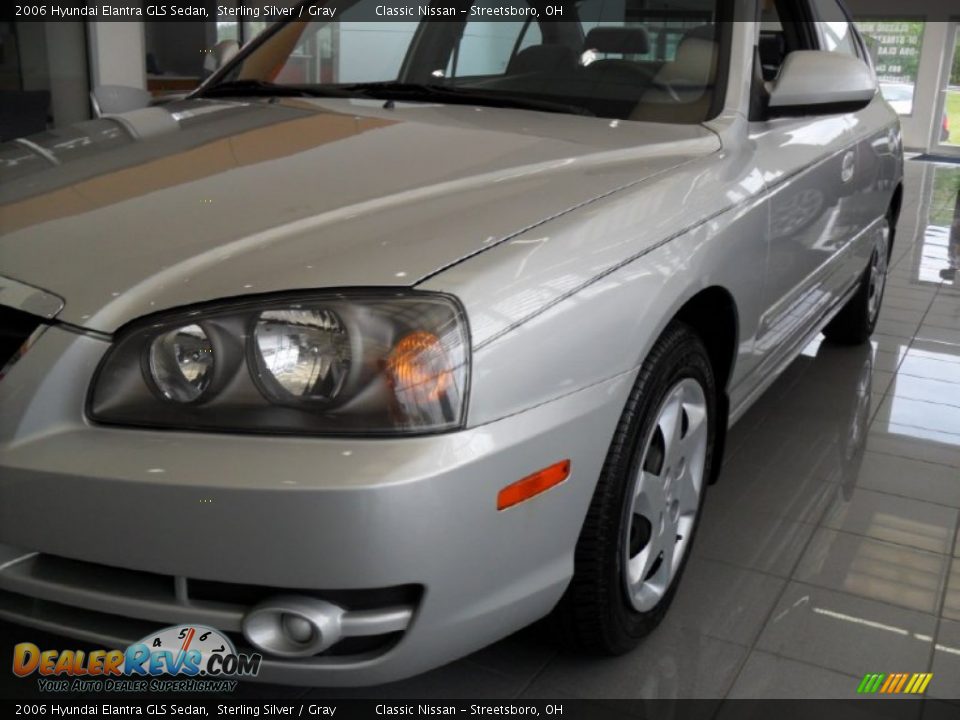 2006 Hyundai Elantra GLS Sedan Sterling Silver / Gray Photo #19