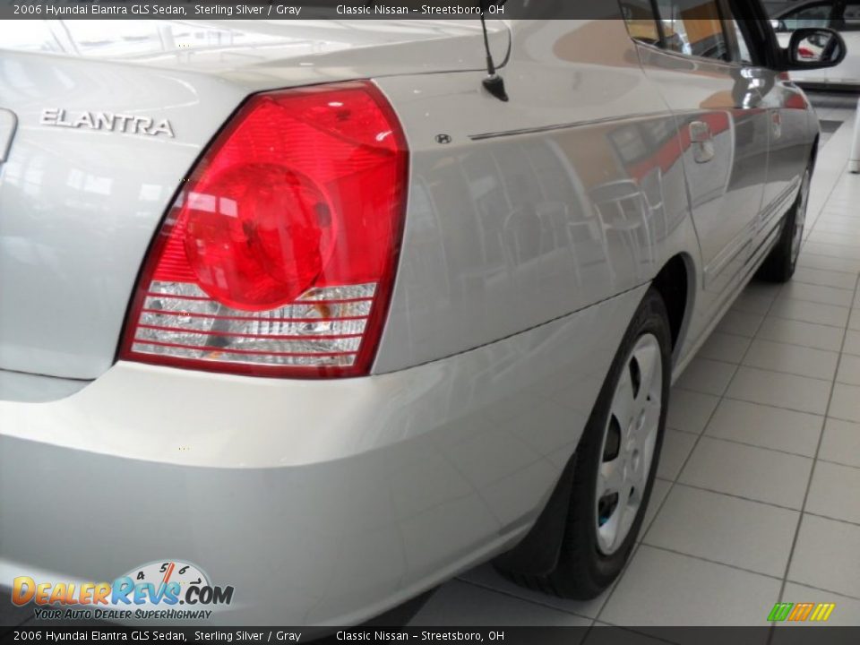 2006 Hyundai Elantra GLS Sedan Sterling Silver / Gray Photo #20