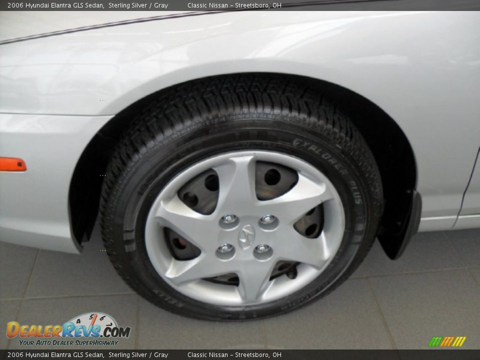 2006 Hyundai Elantra GLS Sedan Sterling Silver / Gray Photo #22