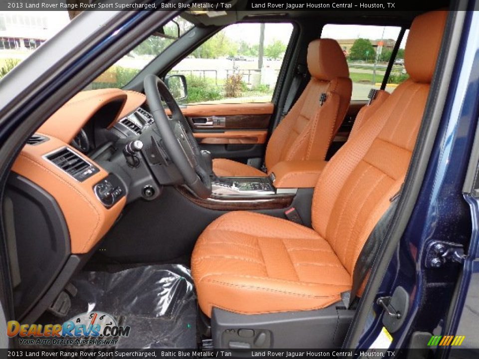 2013 Land Rover Range Rover Sport Supercharged Baltic Blue Metallic / Tan Photo #2