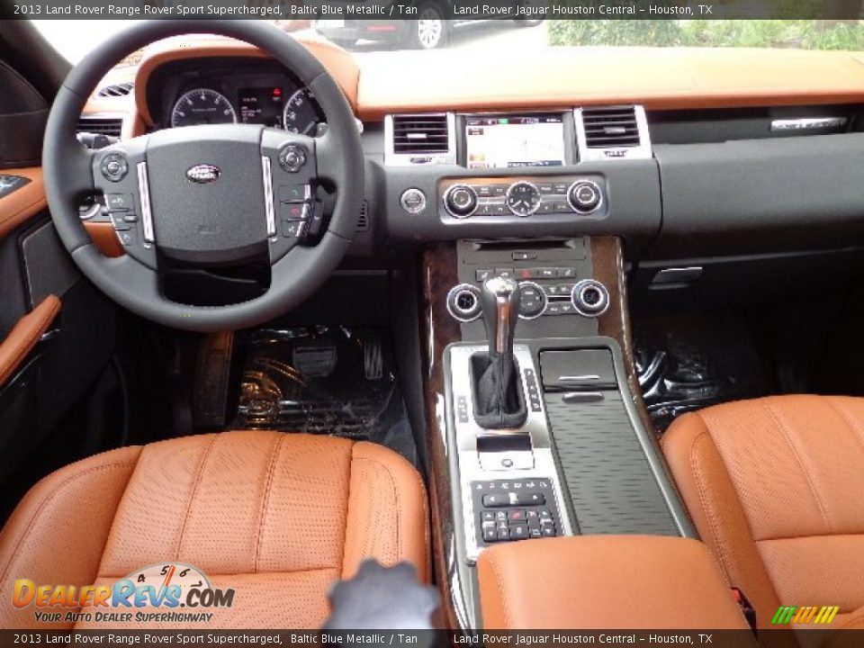 2013 Land Rover Range Rover Sport Supercharged Baltic Blue Metallic / Tan Photo #3