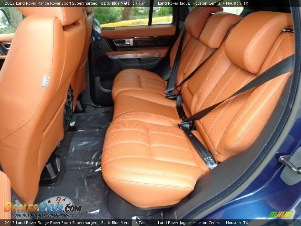 2013 Land Rover Range Rover Sport Supercharged Baltic Blue Metallic / Tan Photo #4