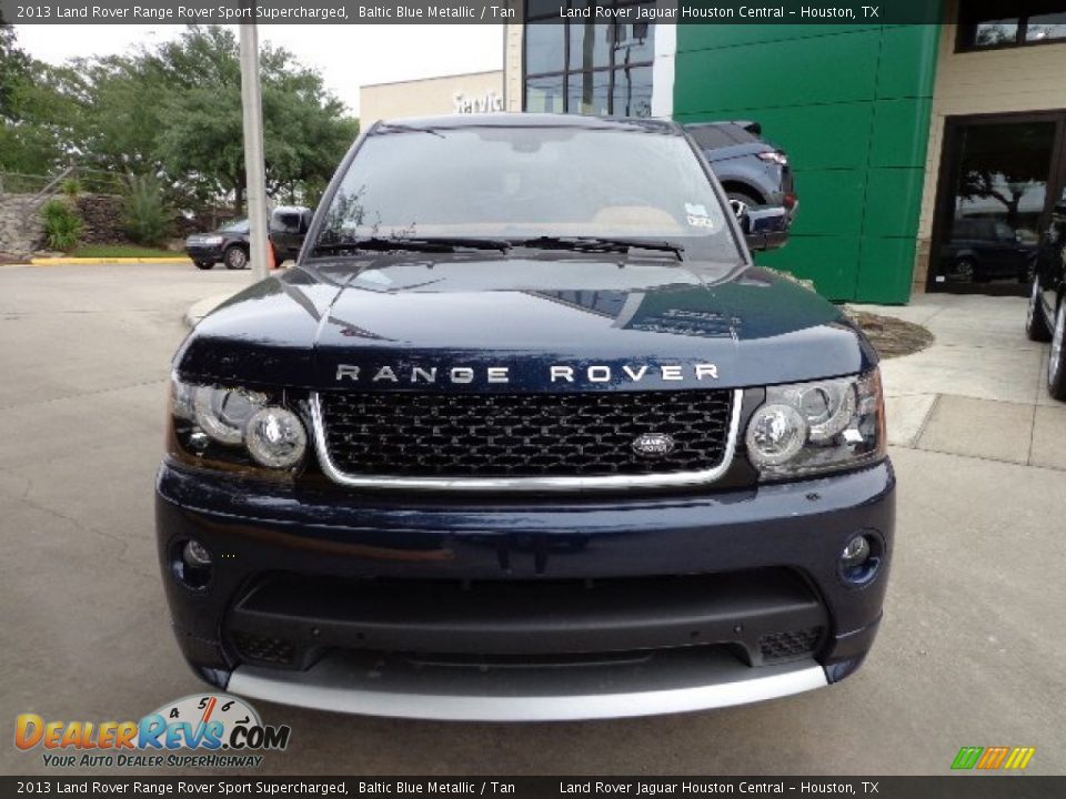 2013 Land Rover Range Rover Sport Supercharged Baltic Blue Metallic / Tan Photo #6