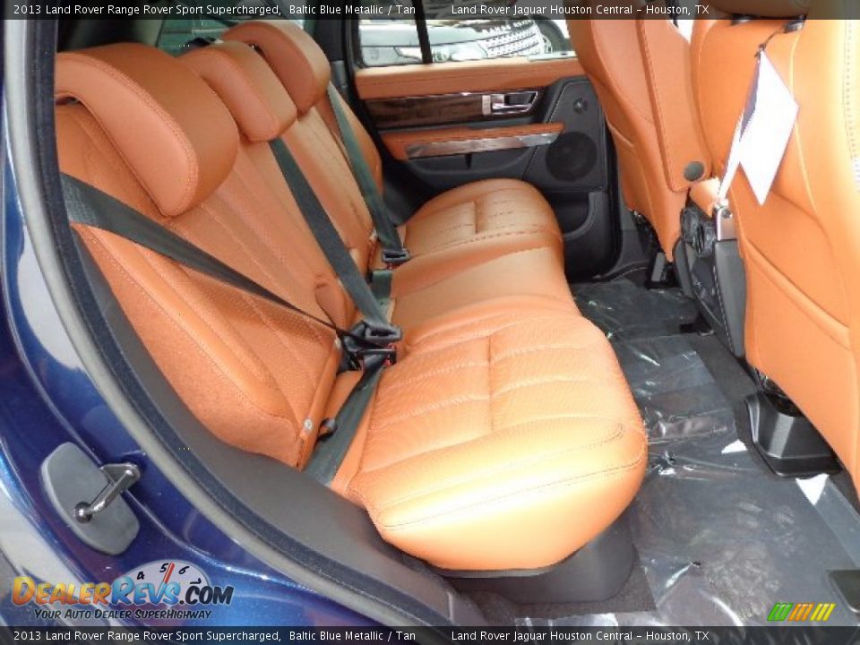 2013 Land Rover Range Rover Sport Supercharged Baltic Blue Metallic / Tan Photo #17