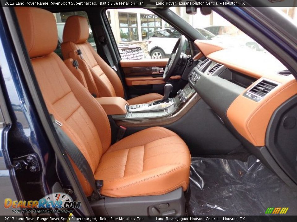 2013 Land Rover Range Rover Sport Supercharged Baltic Blue Metallic / Tan Photo #18
