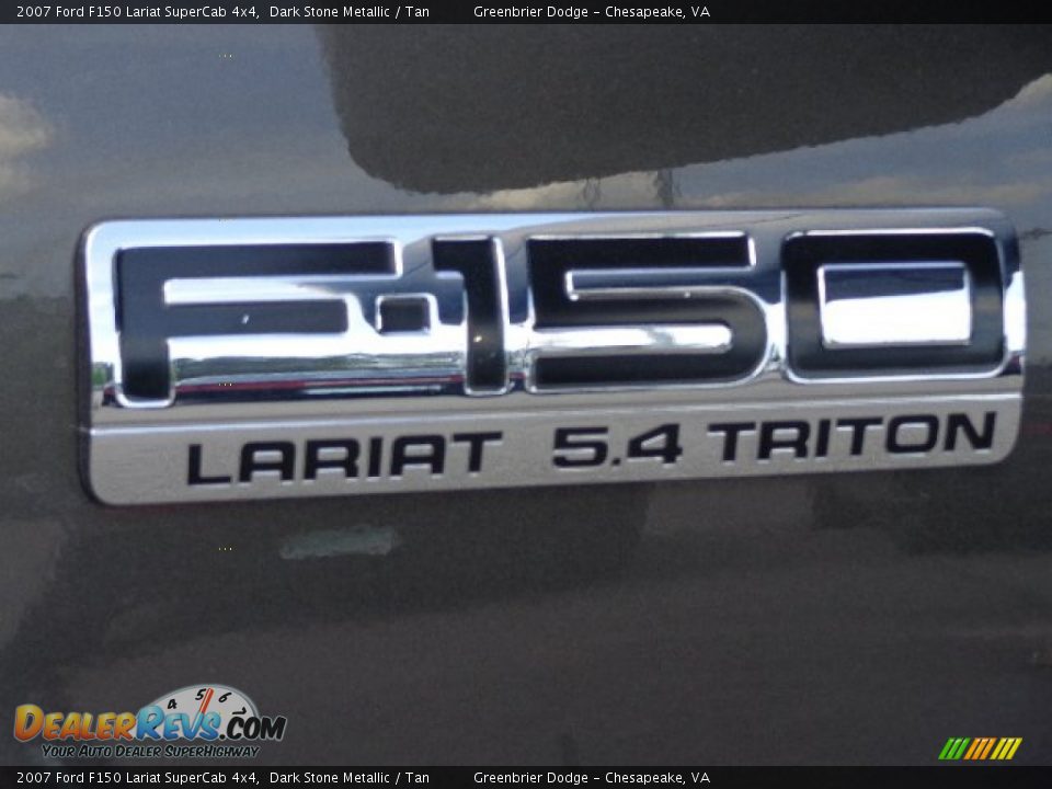 2007 Ford F150 Lariat SuperCab 4x4 Dark Stone Metallic / Tan Photo #26