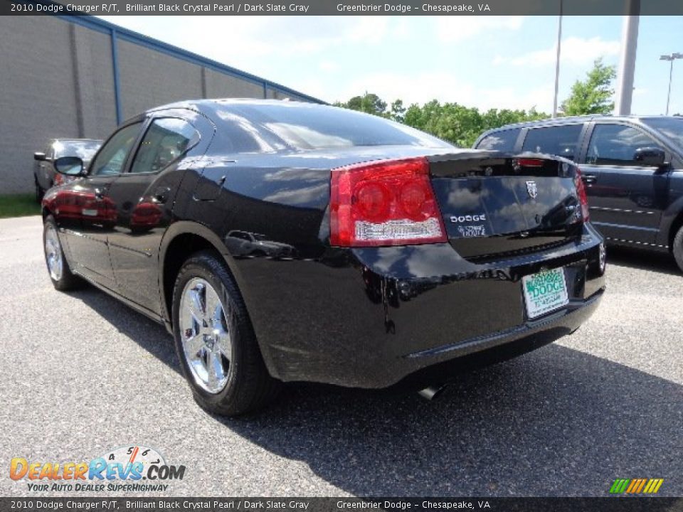 2010 Dodge Charger R/T Brilliant Black Crystal Pearl / Dark Slate Gray Photo #4