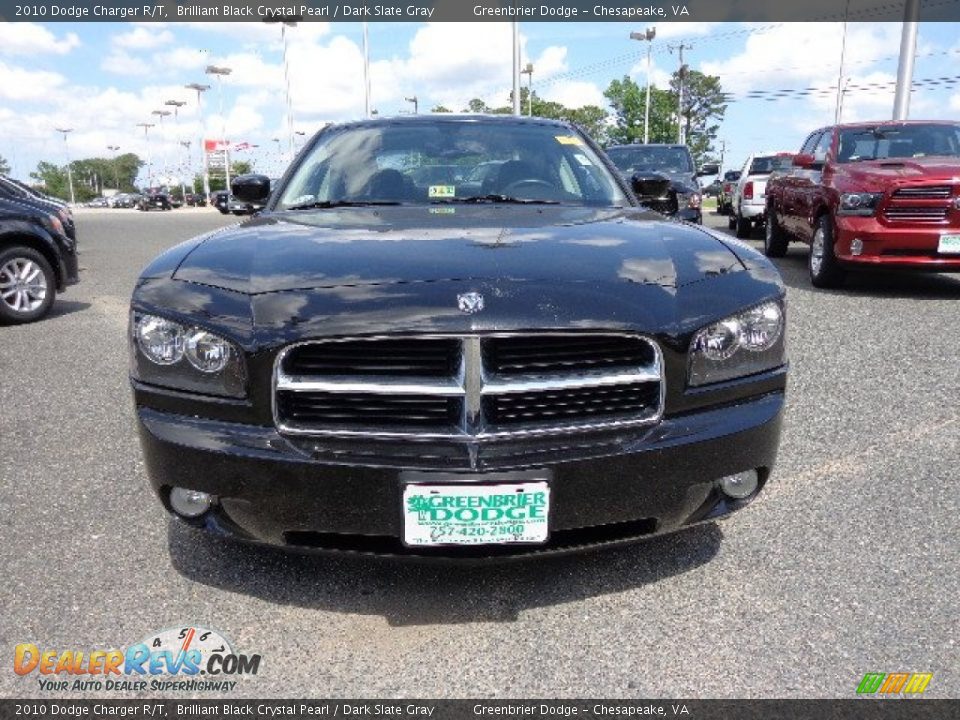 2010 Dodge Charger R/T Brilliant Black Crystal Pearl / Dark Slate Gray Photo #9