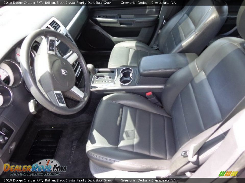 2010 Dodge Charger R/T Brilliant Black Crystal Pearl / Dark Slate Gray Photo #10