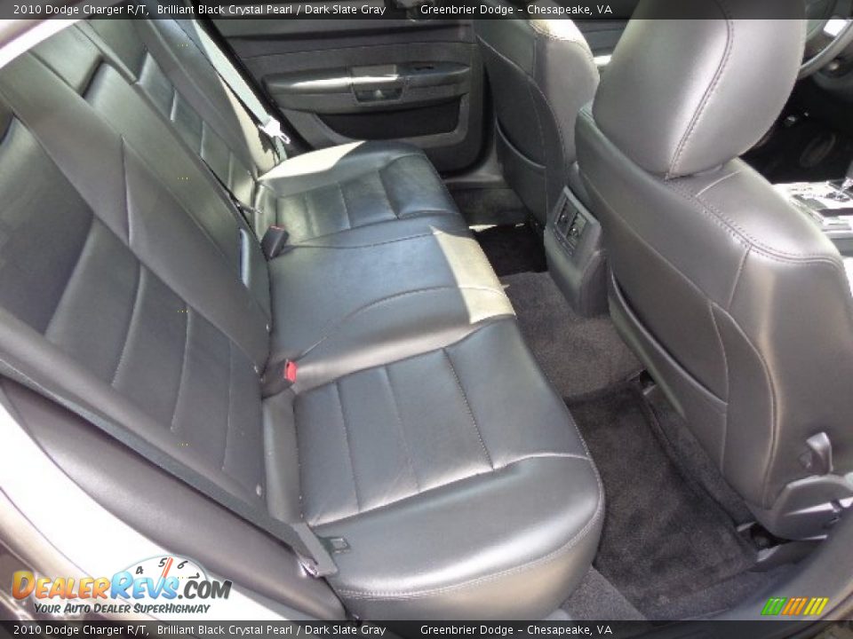 2010 Dodge Charger R/T Brilliant Black Crystal Pearl / Dark Slate Gray Photo #12