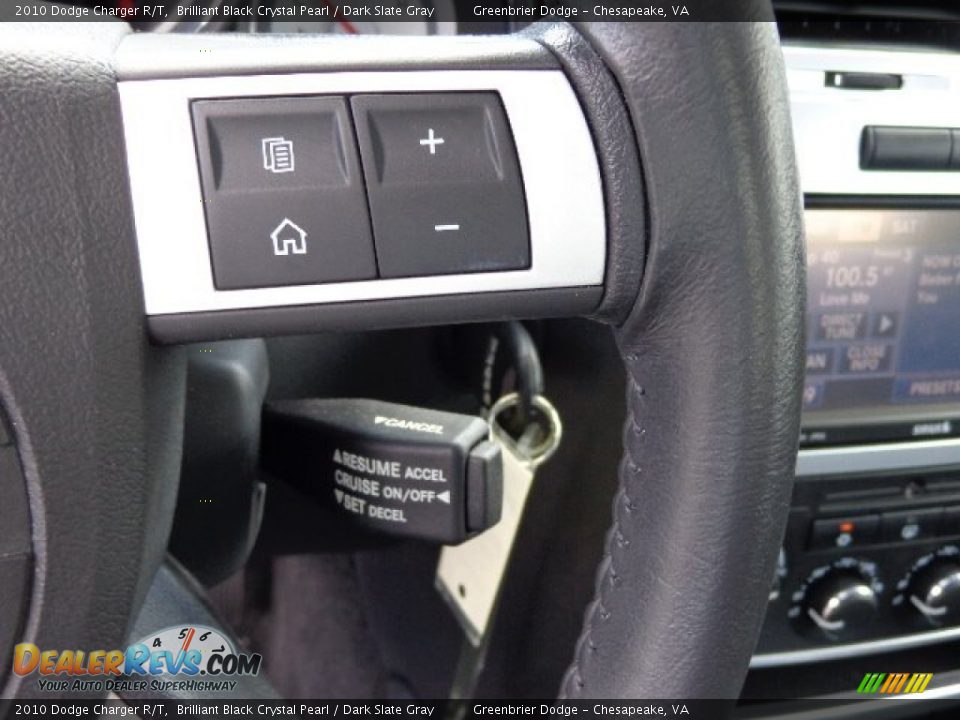 2010 Dodge Charger R/T Brilliant Black Crystal Pearl / Dark Slate Gray Photo #20