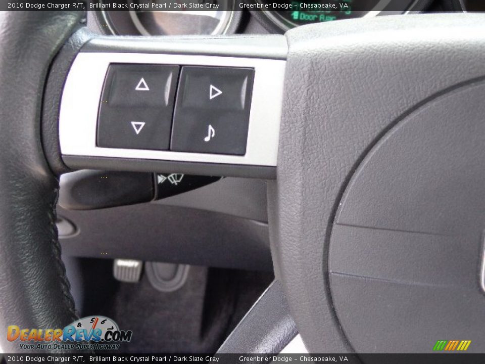 2010 Dodge Charger R/T Brilliant Black Crystal Pearl / Dark Slate Gray Photo #21