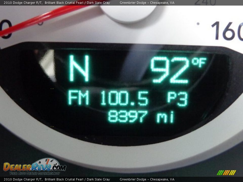 2010 Dodge Charger R/T Brilliant Black Crystal Pearl / Dark Slate Gray Photo #22