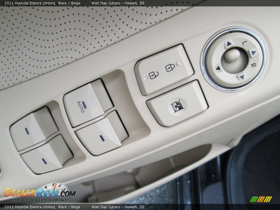 2011 Hyundai Elantra Limited Black / Beige Photo #13