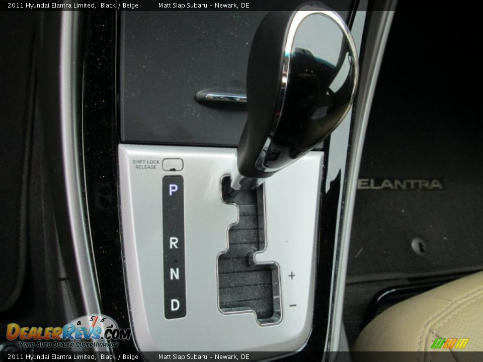 2011 Hyundai Elantra Limited Black / Beige Photo #26
