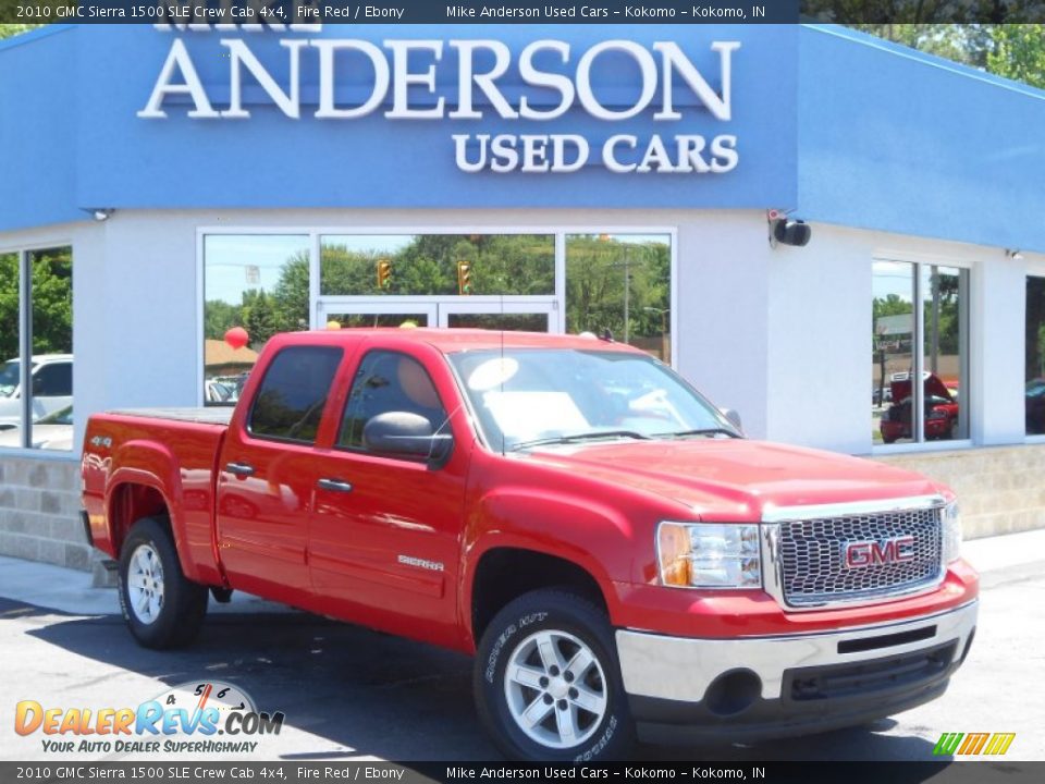 2010 GMC Sierra 1500 SLE Crew Cab 4x4 Fire Red / Ebony Photo #1