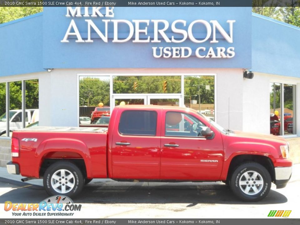 2010 GMC Sierra 1500 SLE Crew Cab 4x4 Fire Red / Ebony Photo #2