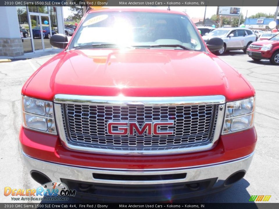 2010 GMC Sierra 1500 SLE Crew Cab 4x4 Fire Red / Ebony Photo #26