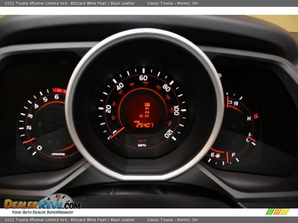 2012 Toyota 4Runner Limited 4x4 Blizzard White Pearl / Black Leather Photo #11