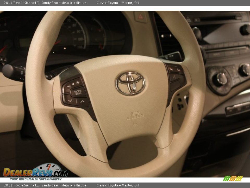 2011 Toyota Sienna LE Sandy Beach Metallic / Bisque Photo #6