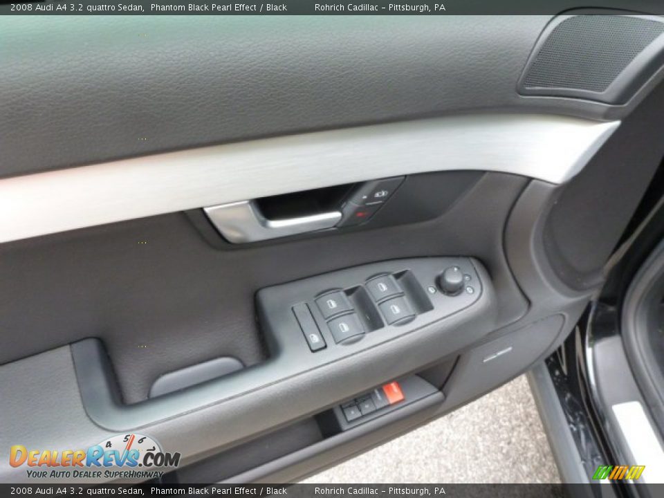 2008 Audi A4 3.2 quattro Sedan Phantom Black Pearl Effect / Black Photo #2