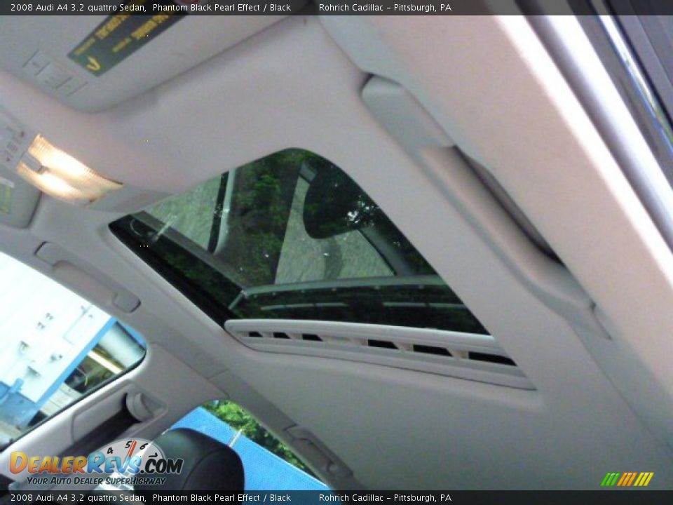 2008 Audi A4 3.2 quattro Sedan Phantom Black Pearl Effect / Black Photo #7