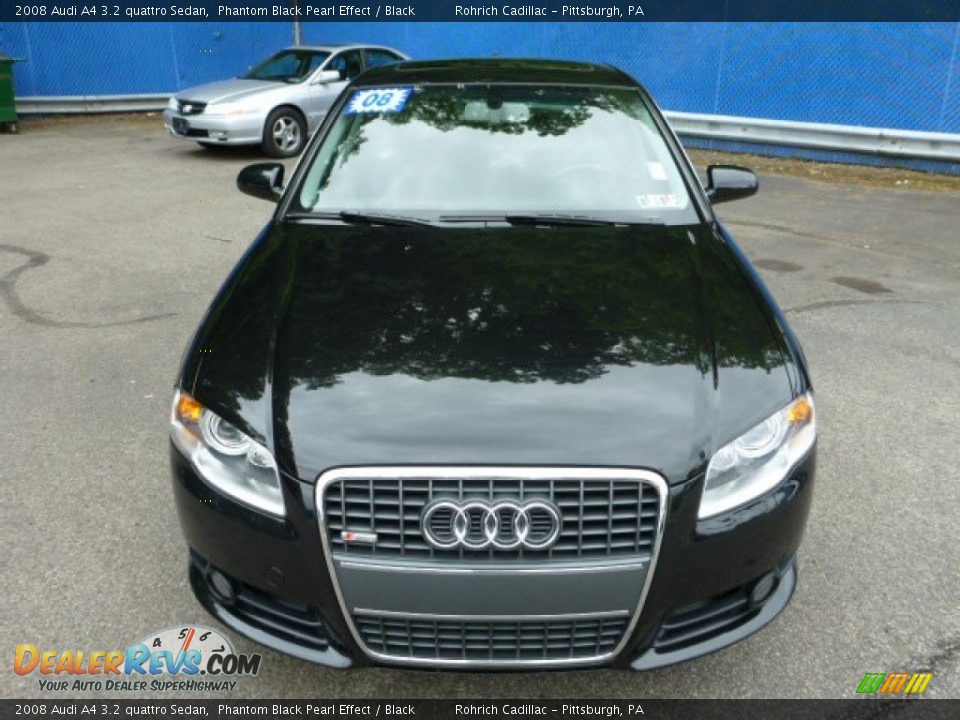2008 Audi A4 3.2 quattro Sedan Phantom Black Pearl Effect / Black Photo #15