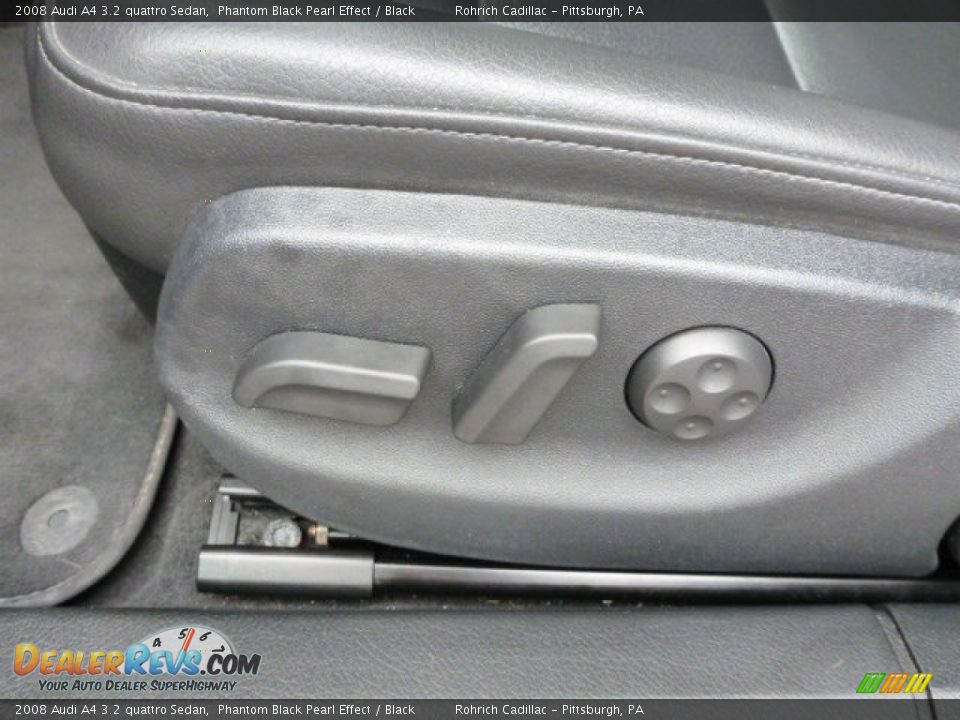 2008 Audi A4 3.2 quattro Sedan Phantom Black Pearl Effect / Black Photo #17