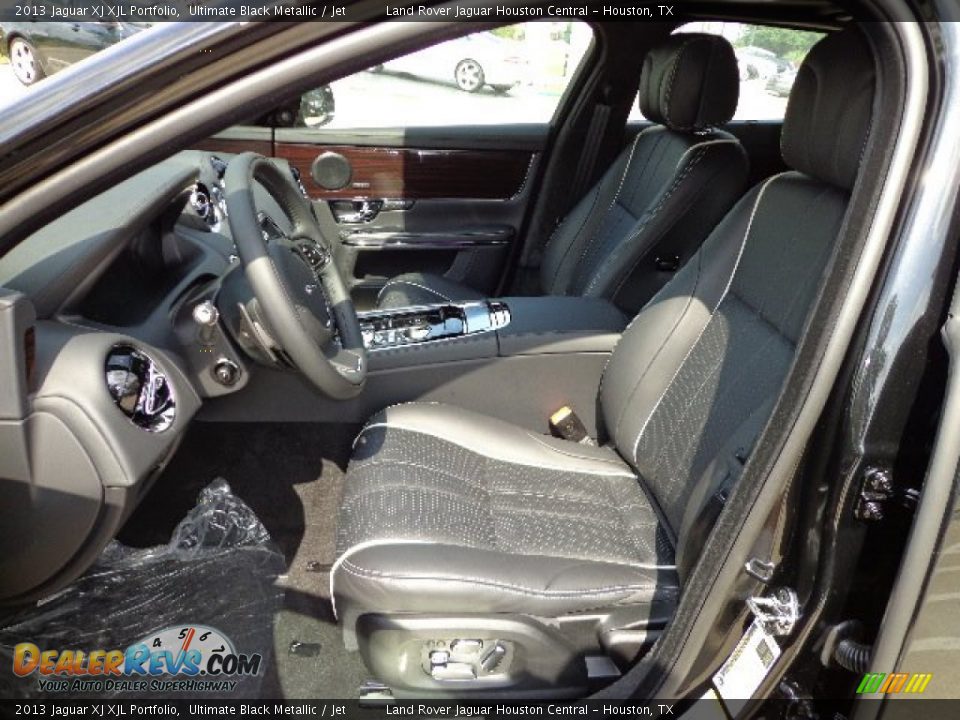 2013 Jaguar XJ XJL Portfolio Ultimate Black Metallic / Jet Photo #2