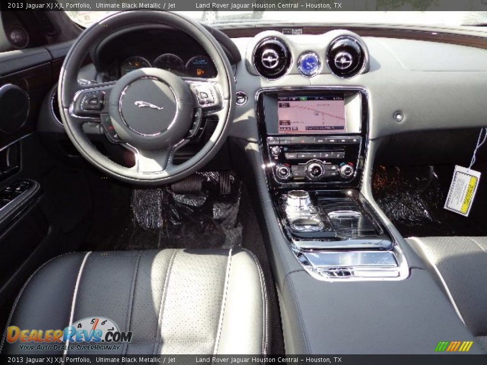 2013 Jaguar XJ XJL Portfolio Ultimate Black Metallic / Jet Photo #3
