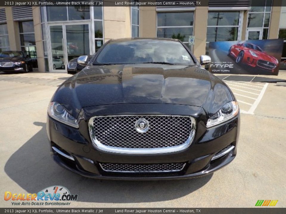2013 Jaguar XJ XJL Portfolio Ultimate Black Metallic / Jet Photo #6