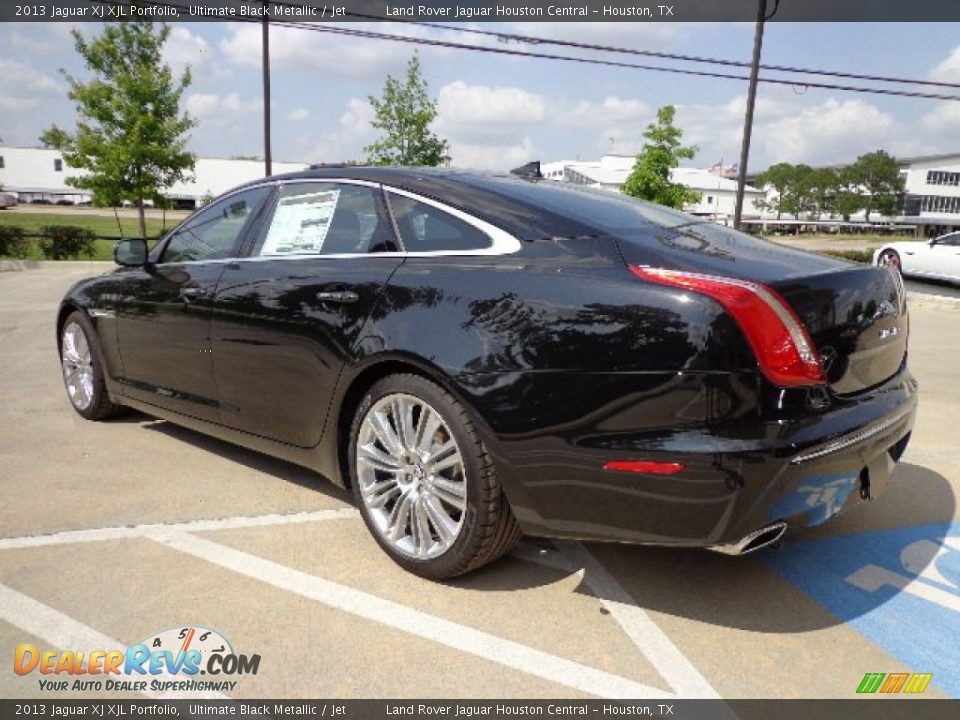 2013 Jaguar XJ XJL Portfolio Ultimate Black Metallic / Jet Photo #8