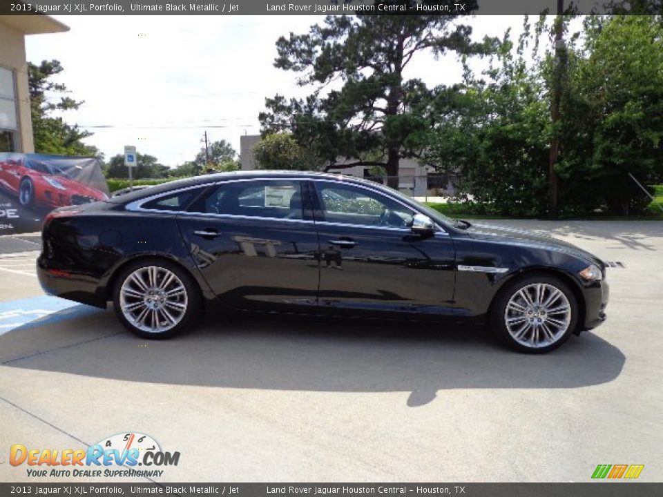 2013 Jaguar XJ XJL Portfolio Ultimate Black Metallic / Jet Photo #11