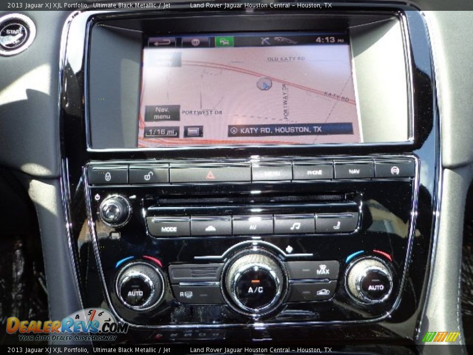 2013 Jaguar XJ XJL Portfolio Ultimate Black Metallic / Jet Photo #14