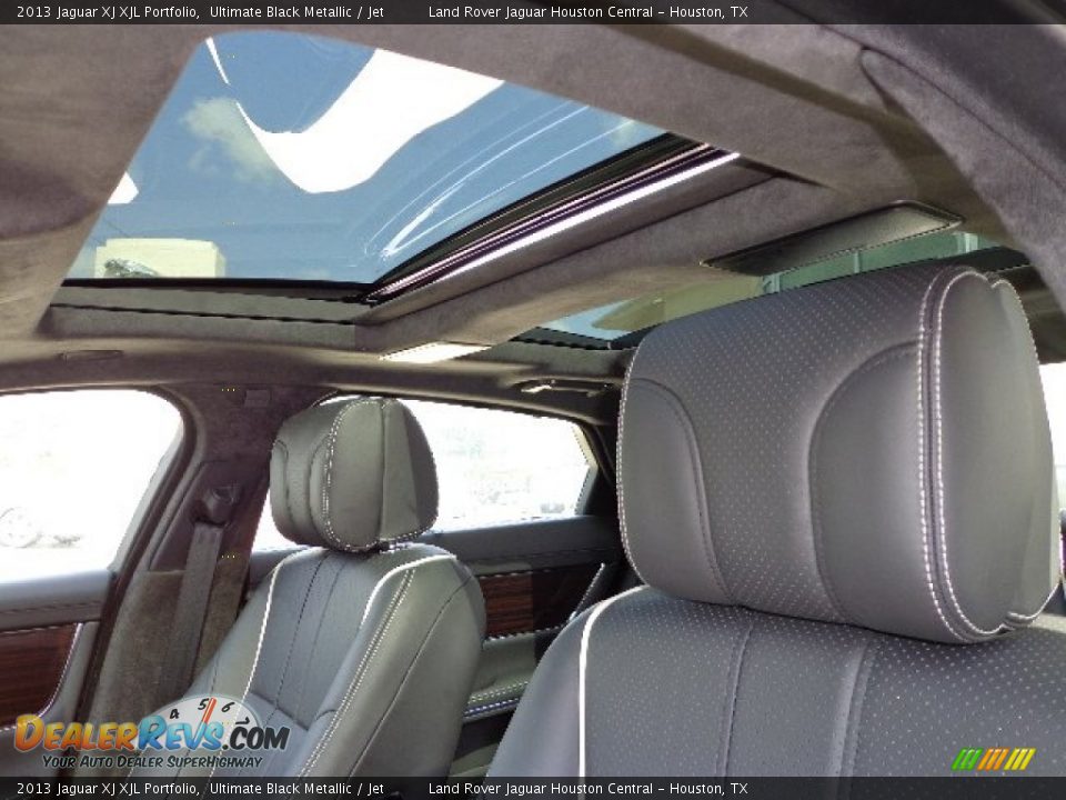 2013 Jaguar XJ XJL Portfolio Ultimate Black Metallic / Jet Photo #15
