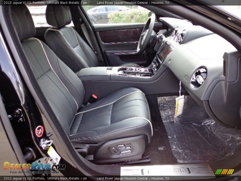 2013 Jaguar XJ XJL Portfolio Ultimate Black Metallic / Jet Photo #17