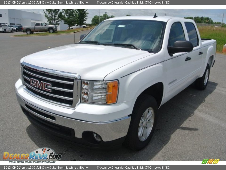 2013 GMC Sierra 1500 SLE Crew Cab Summit White / Ebony Photo #1
