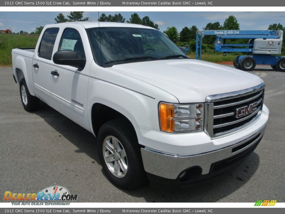 2013 GMC Sierra 1500 SLE Crew Cab Summit White / Ebony Photo #2